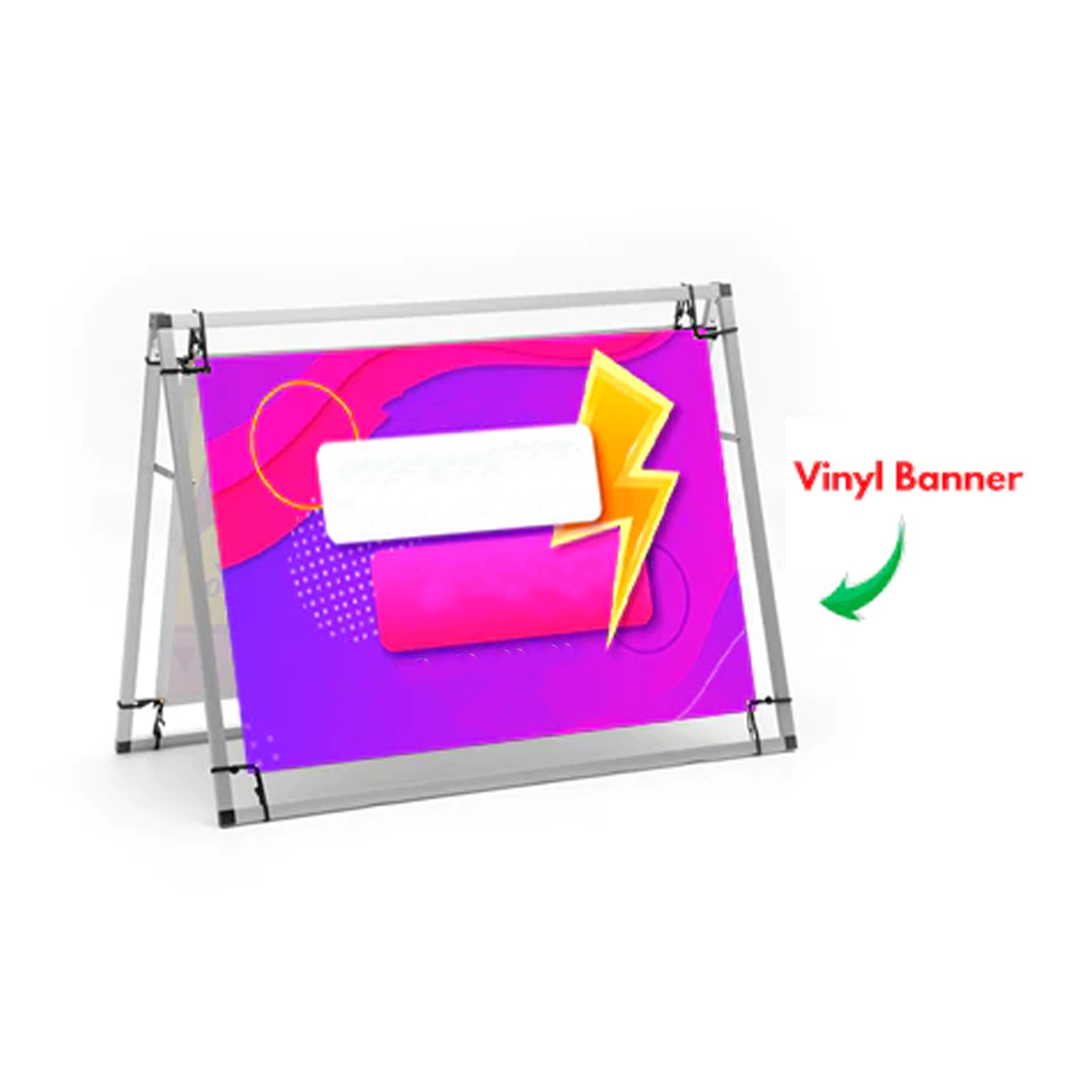 A-Frame Banner Display 4ft, Outdoor Banner Displays in NYC, Same Day ...
