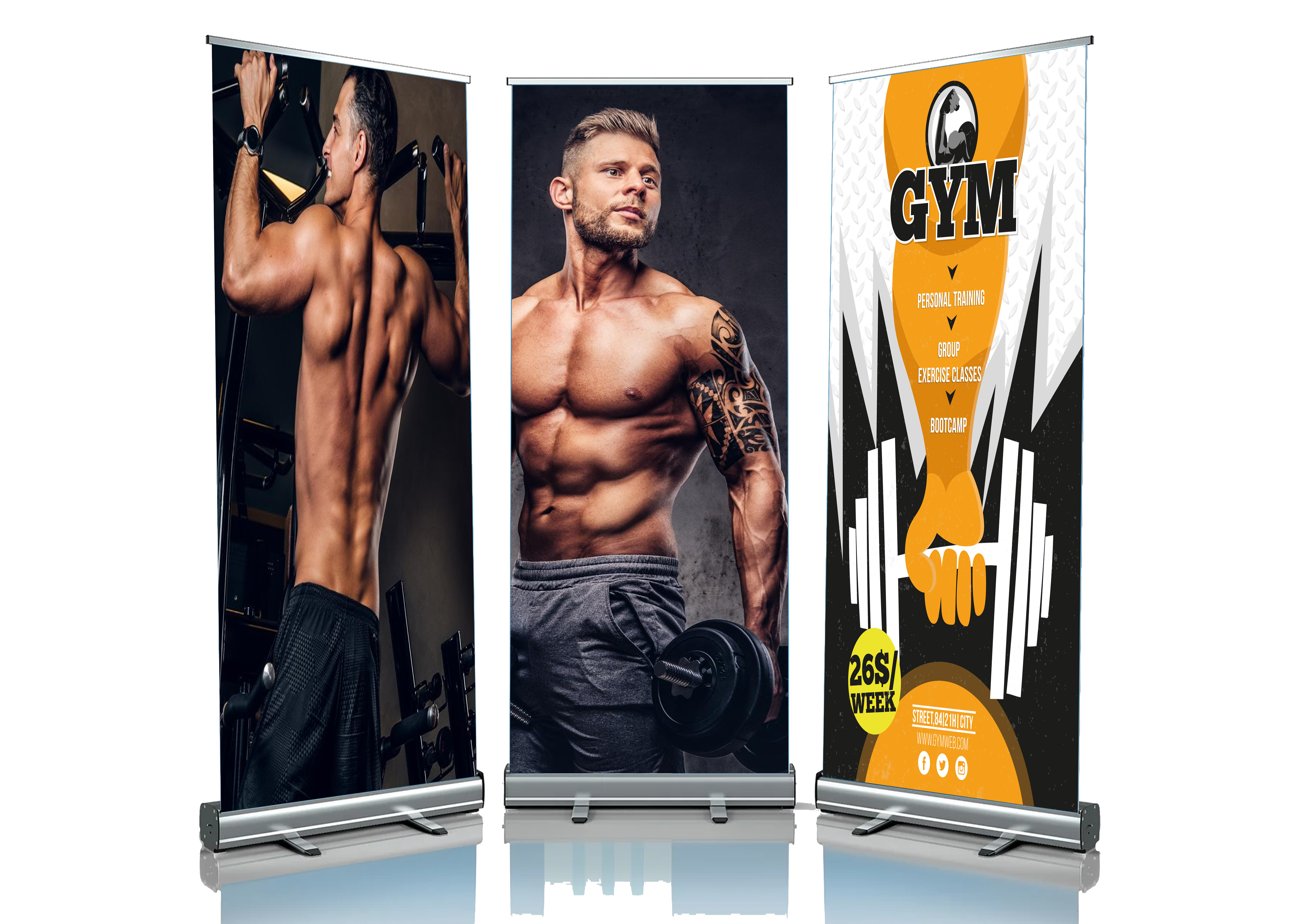 Retractable Banner + Stand